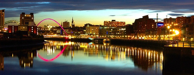 panorama of Newcastle Upon Tyne